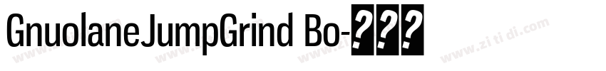 GnuolaneJumpGrind Bo字体转换